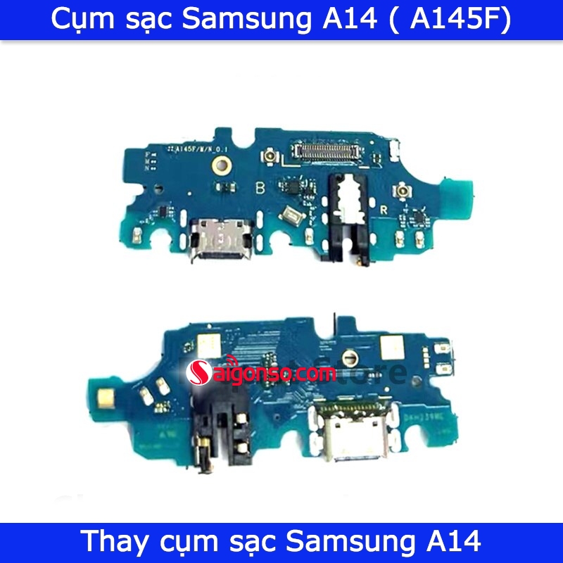 thay cụm sạc Samsung A14
